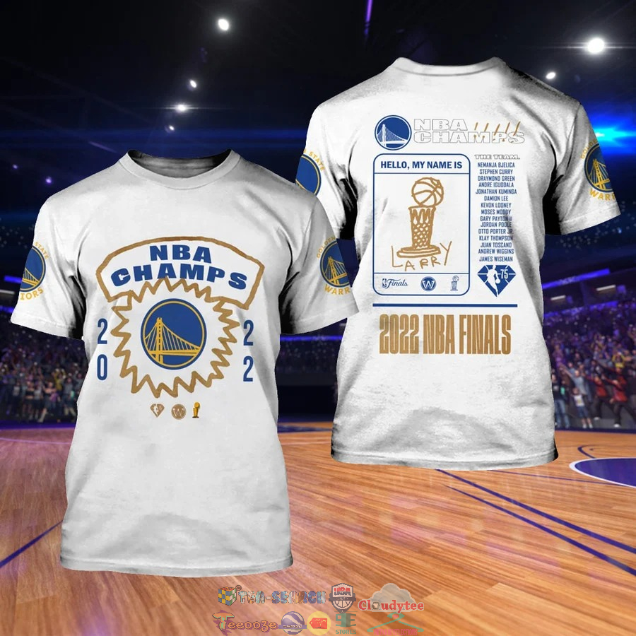 Golden State Warriors NBA Champs 2022 3D Shirt