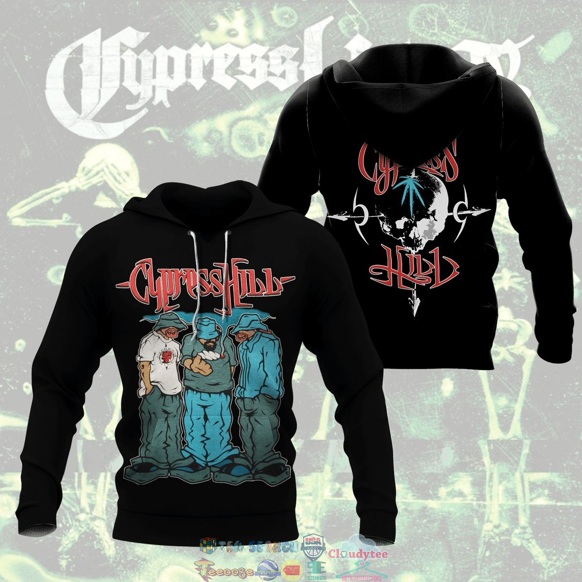 Cypress Hill ver 6 3D hoodie and t-shirt