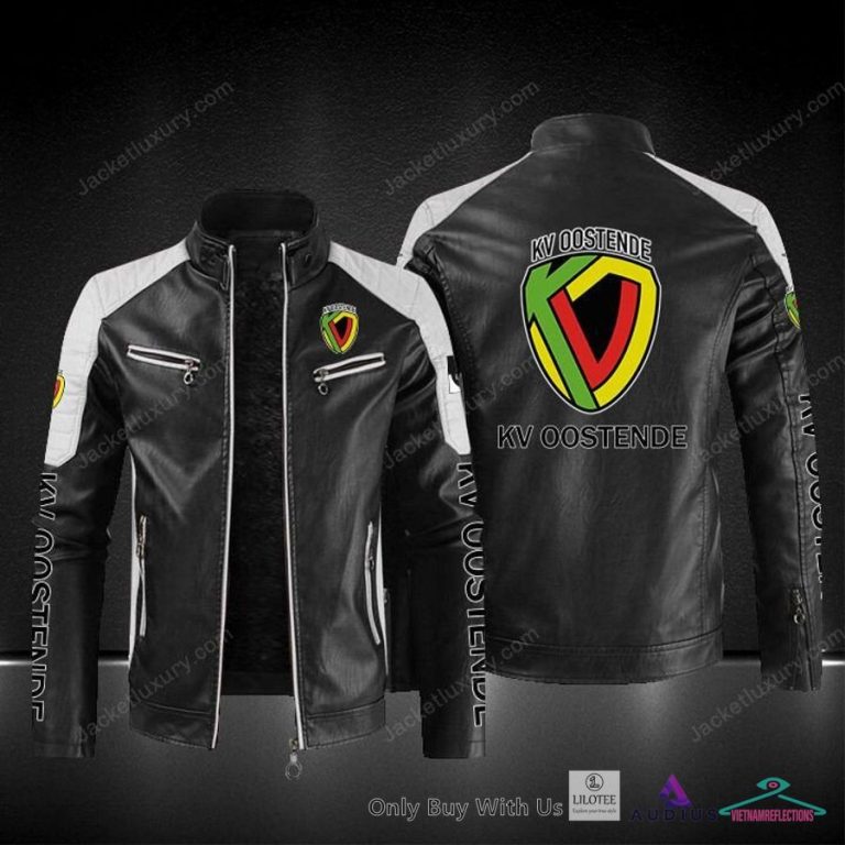 KV Oostende Block Leather Jacket - I like your hairstyle