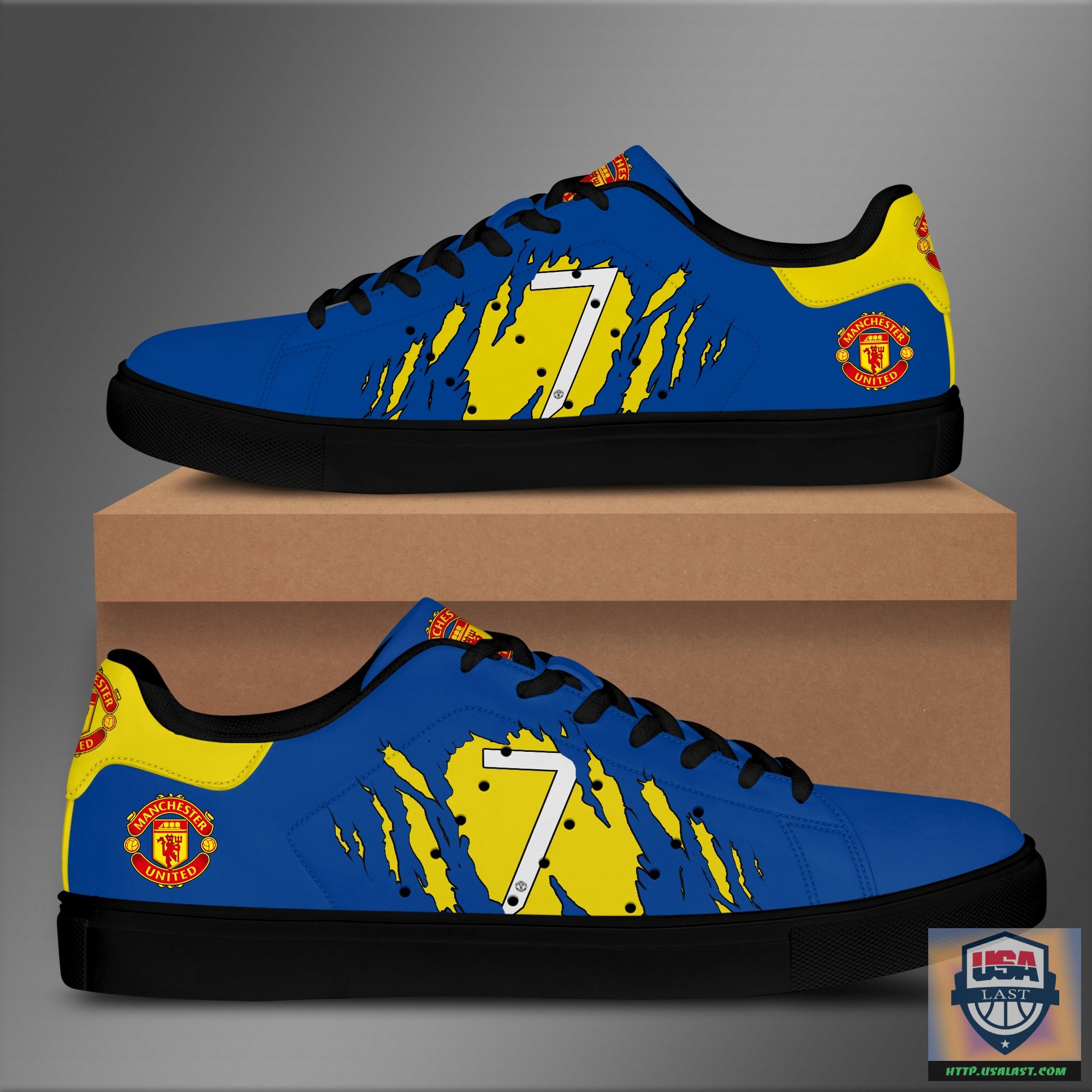 Manchester United Cr7 Blue Stan Smith Shoes