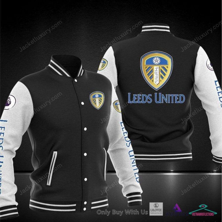 NEW Leeds United F.C Baseball Jacket 5