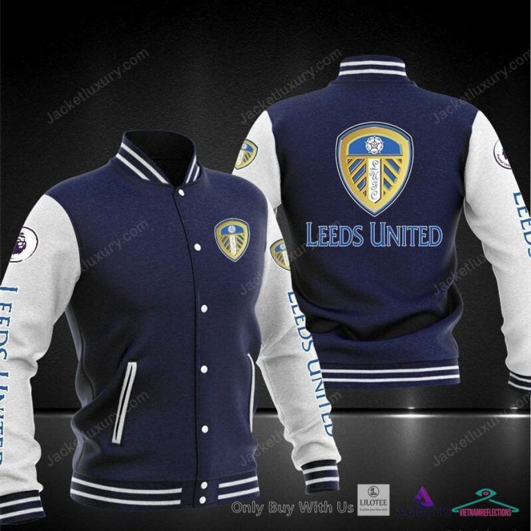 NEW Leeds United F.C Baseball Jacket 6