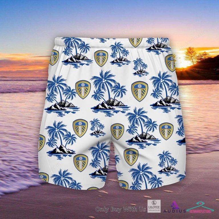 NEW Leeds United F.C Island Hawaiian Shirt, Short 4