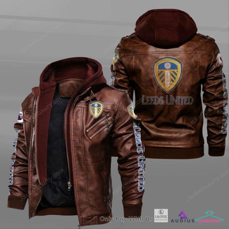 Leeds United F.C Leather Jacket - Such a charming picture.