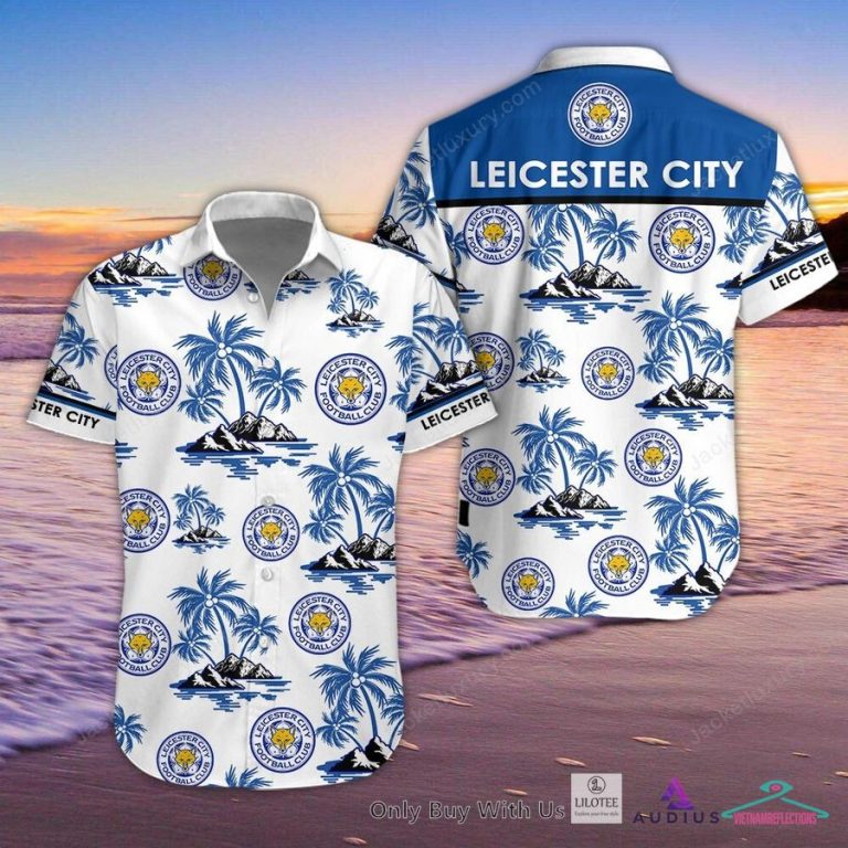 NEW Leicester City F.C Hawaiian Shirt, Short 3