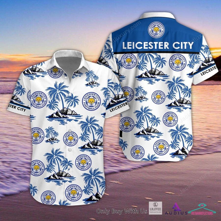 NEW Leicester City F.C Hawaiian Shirt, Short 1