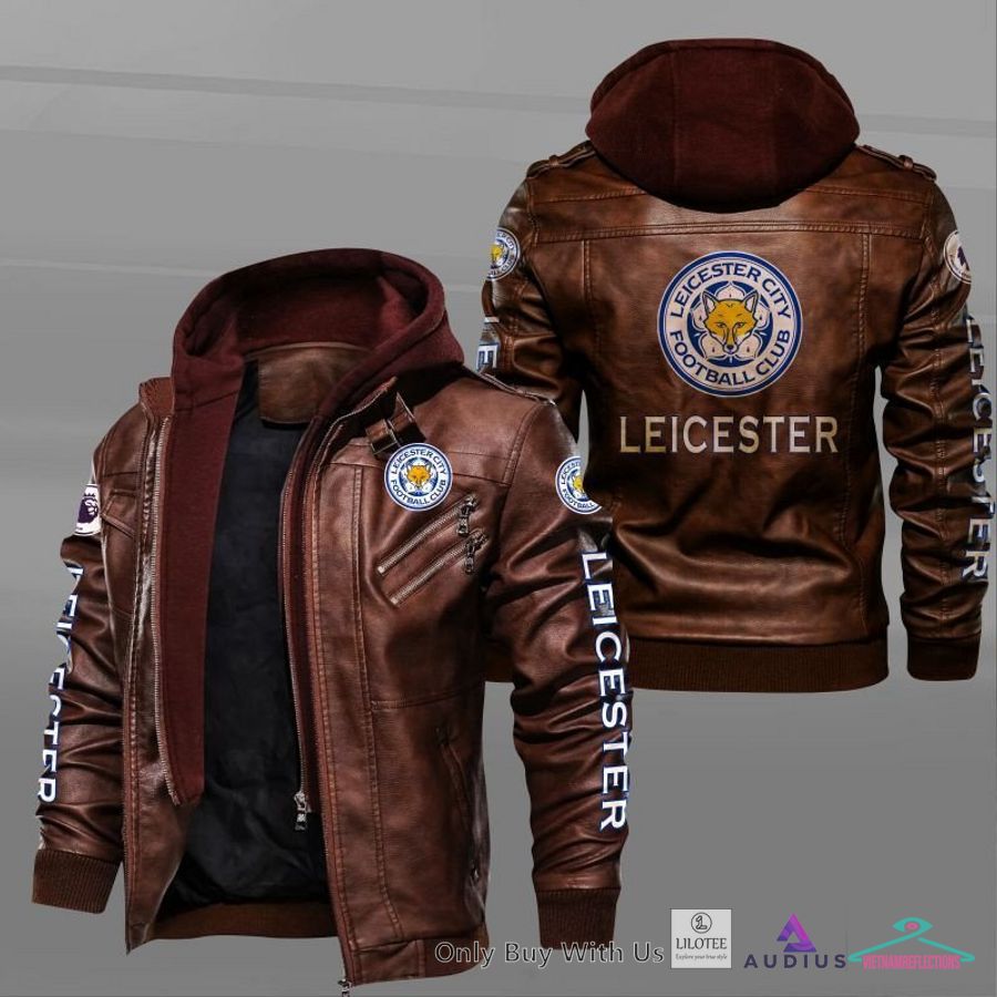 NEW Leicester City F.C Leather Jacket 2