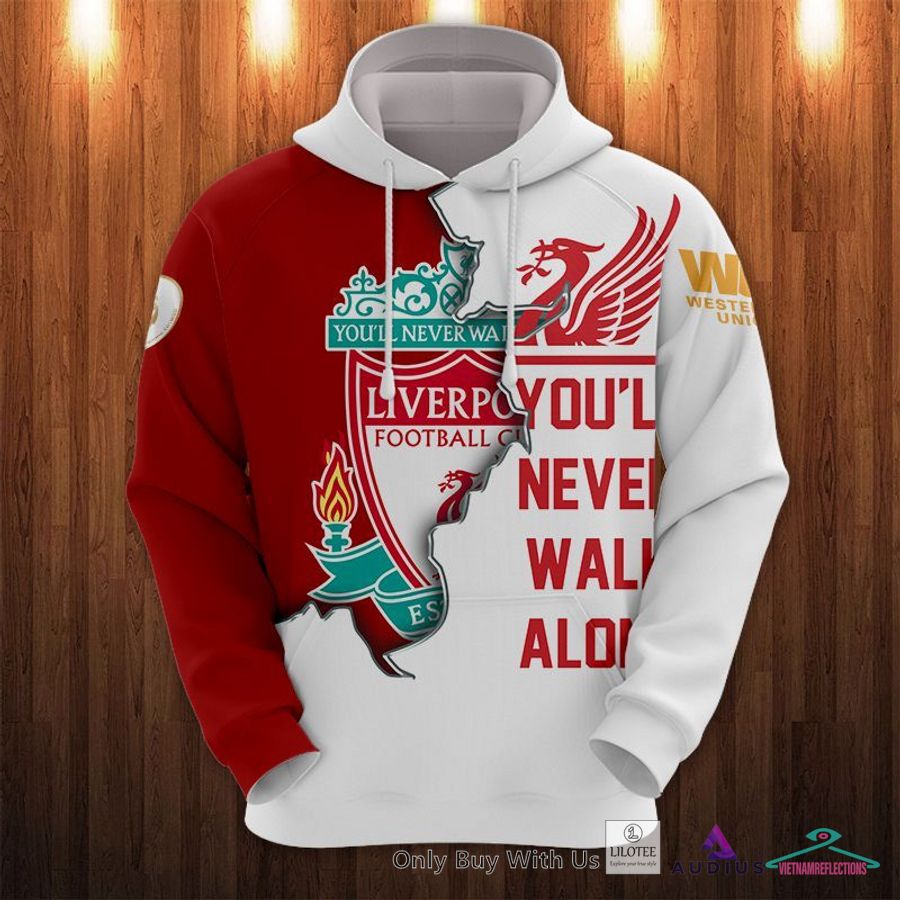 NEW Liverpool You will never walk alone red white Hoodie, Pants 21