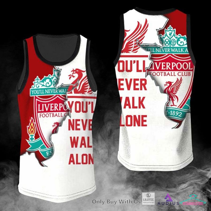 NEW Liverpool You will never walk alone red white Hoodie, Pants 9