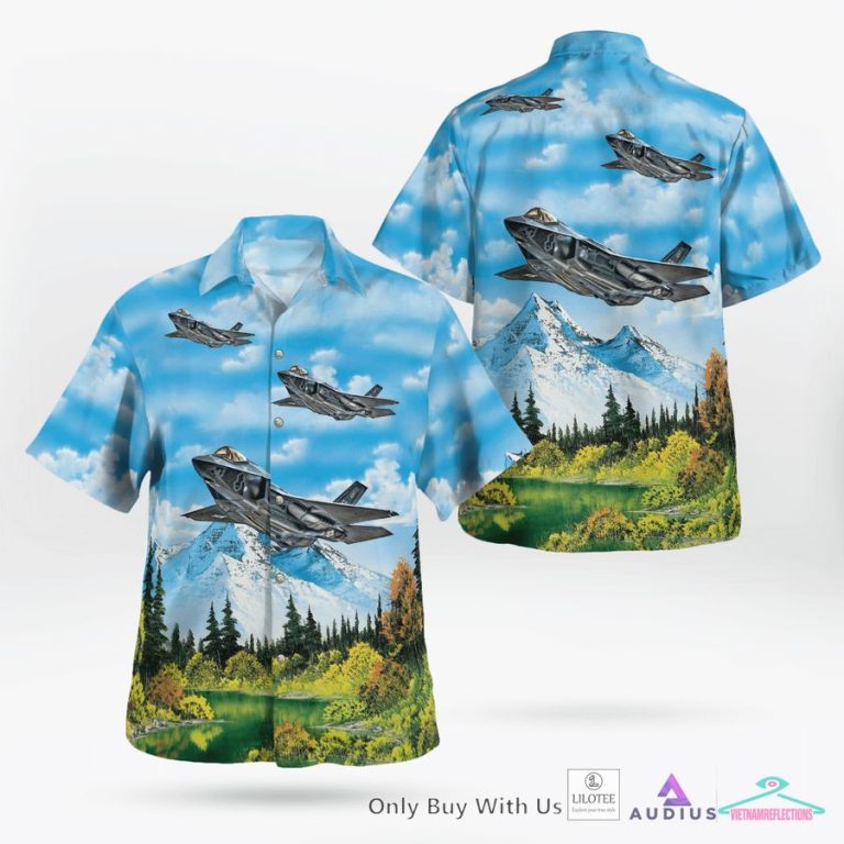 Lockheed Martin F-35 Lightning Ii Casual Hawaiian Shirt - You look elegant man