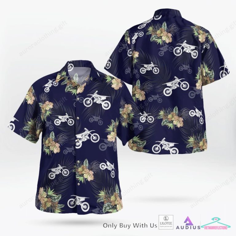 Love Dirt Bikes Navy Hawaiian Shirt, Short - Nice photo dude