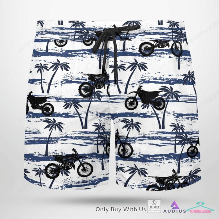 Love Dirt Bikes Pattern Hawaiian Shirt, Short - Best click of yours