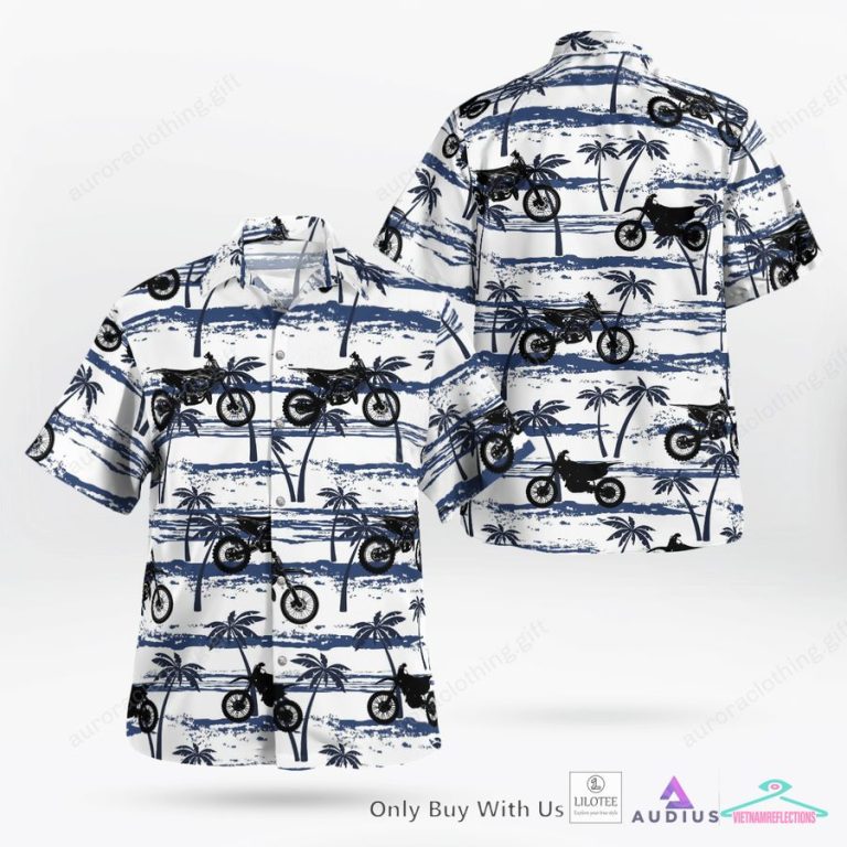 Love Dirt Bikes Pattern Hawaiian Shirt, Short - Eye soothing picture dear