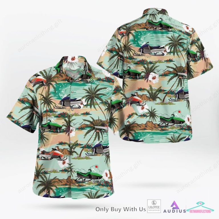 Love Snowmobiles Beach Hawaiian Shirt, Short - Out of the world