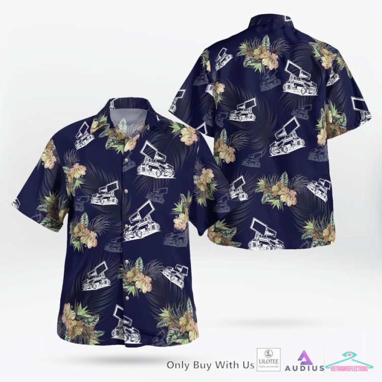 Love Sprint Car Navy Hawaiian Shirt, Short - Your beauty is irresistible.