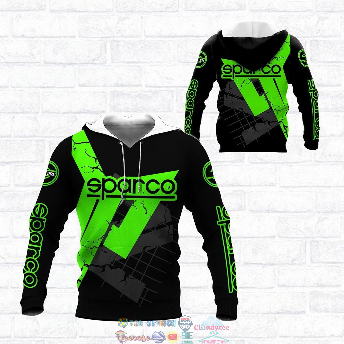 Sparco ver 60 3D hoodie and t-shirt