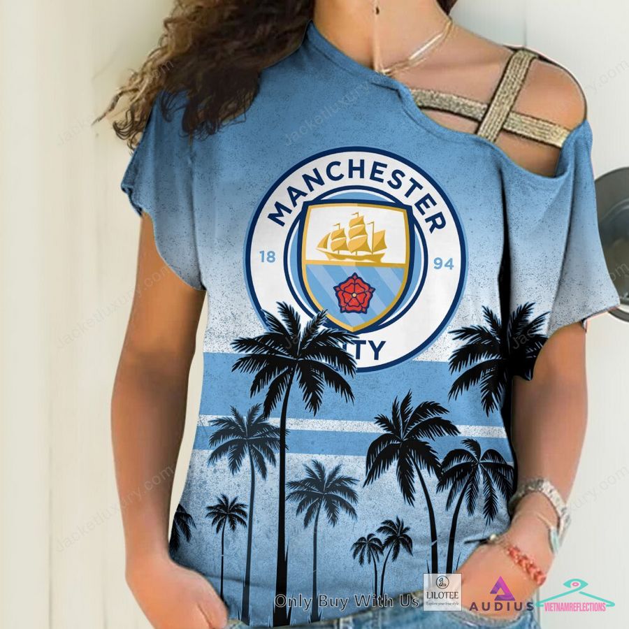 NEW Manchester City F.C Coconut Hawaiian Shirt, Short 10