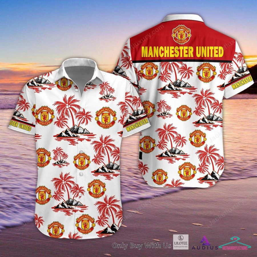 NEW Manchester United Hawaiian Shirt, Short 1