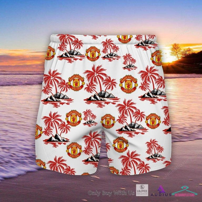 NEW Manchester United Hawaiian Shirt, Short 4