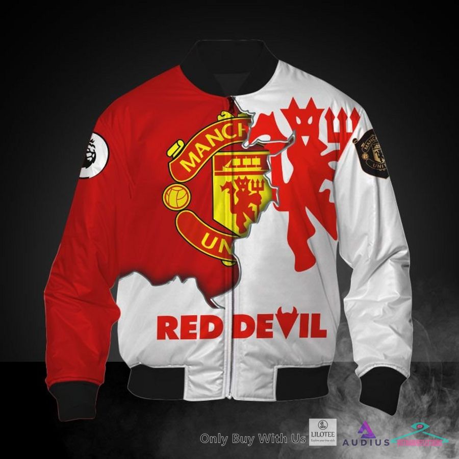 NEW Manchester United Red Devils White red Hoodie, Pants 6