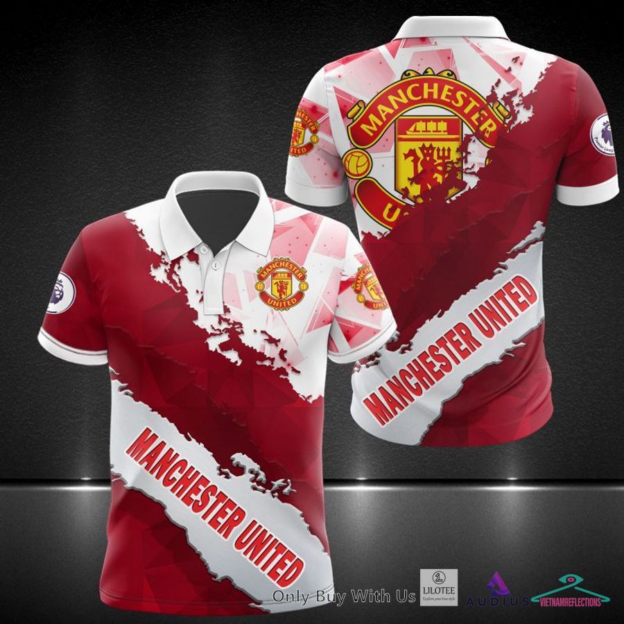 NEW Manchester United Red White Hoodie, Pants 7