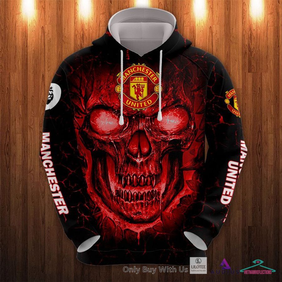 NEW Manchester United Skull Hoodie, Pants 21