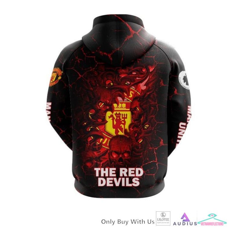 NEW Manchester United Skull Hoodie, Pants 12