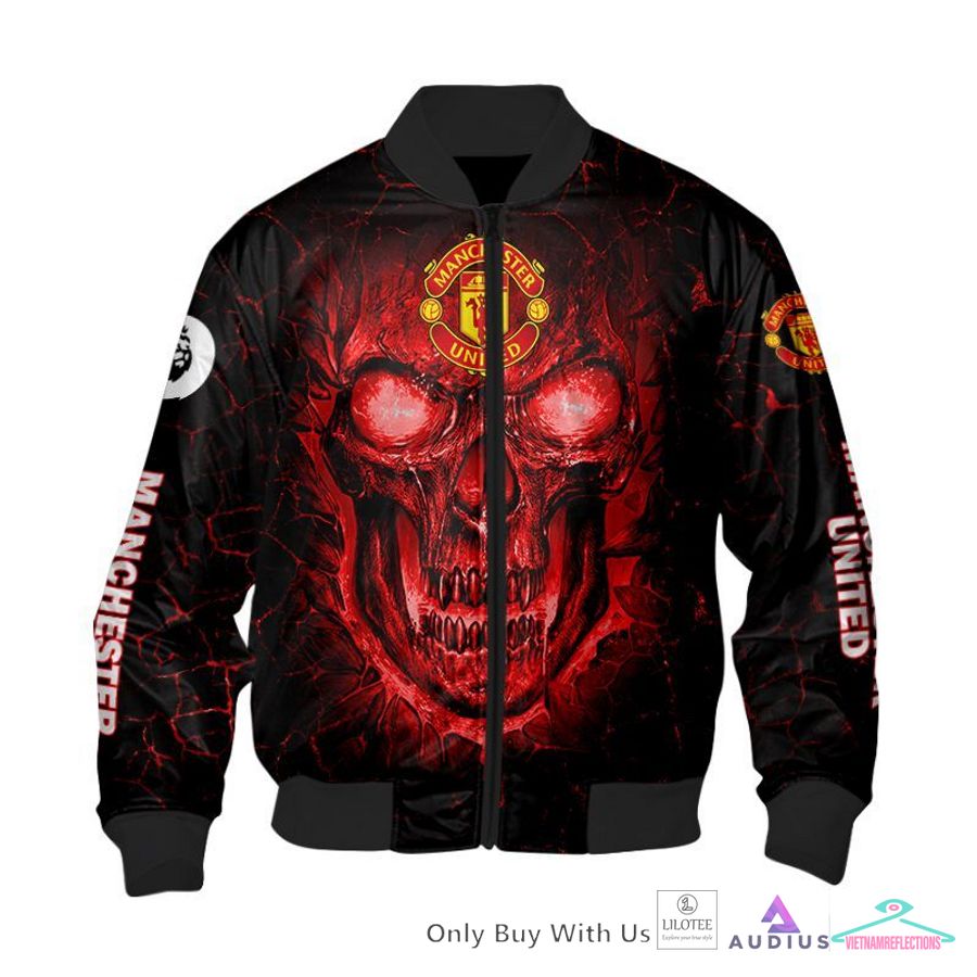 NEW Manchester United Skull Hoodie, Pants 6