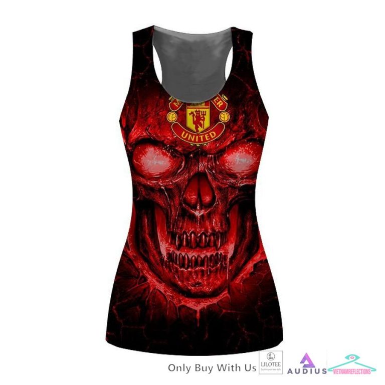 NEW Manchester United Skull Hoodie, Pants 19