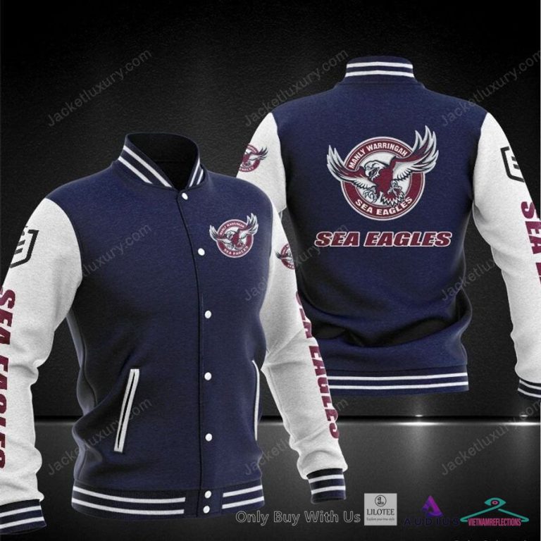Manly Warringah Sea Eagles Baseball Jacket - You tried editing this time?