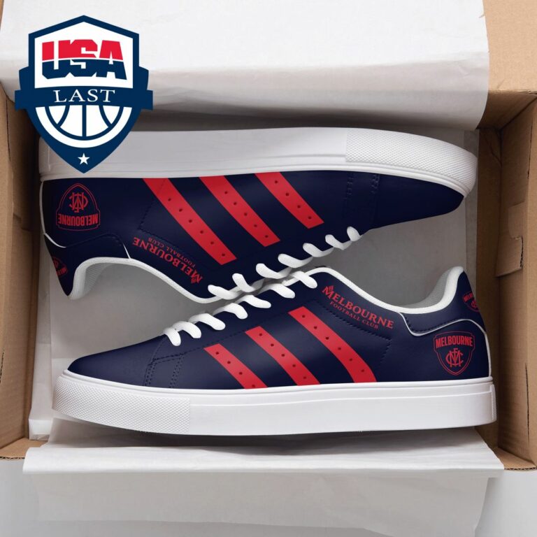 Melbourne FC Red Stripes Style 1 Stan Smith Low Top Shoes - Royal Pic of yours