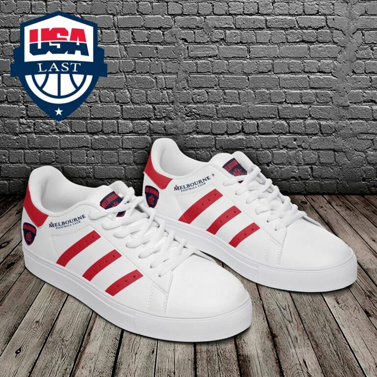 Melbourne FC Red Stripes Style 2 Stan Smith Low Top Shoes - Awesome Pic guys