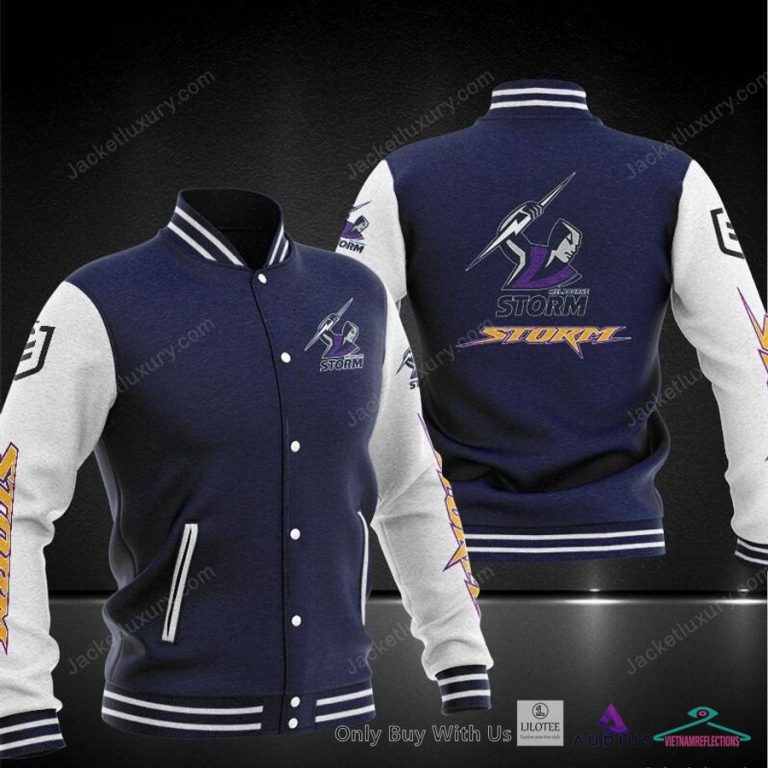 Melbourne Storm Baseball Jacket - Radiant and glowing Pic dear