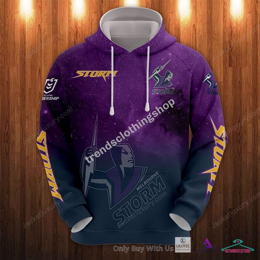 NEW Melbourne Storm Purple Galaxy Hoodie, Shirt