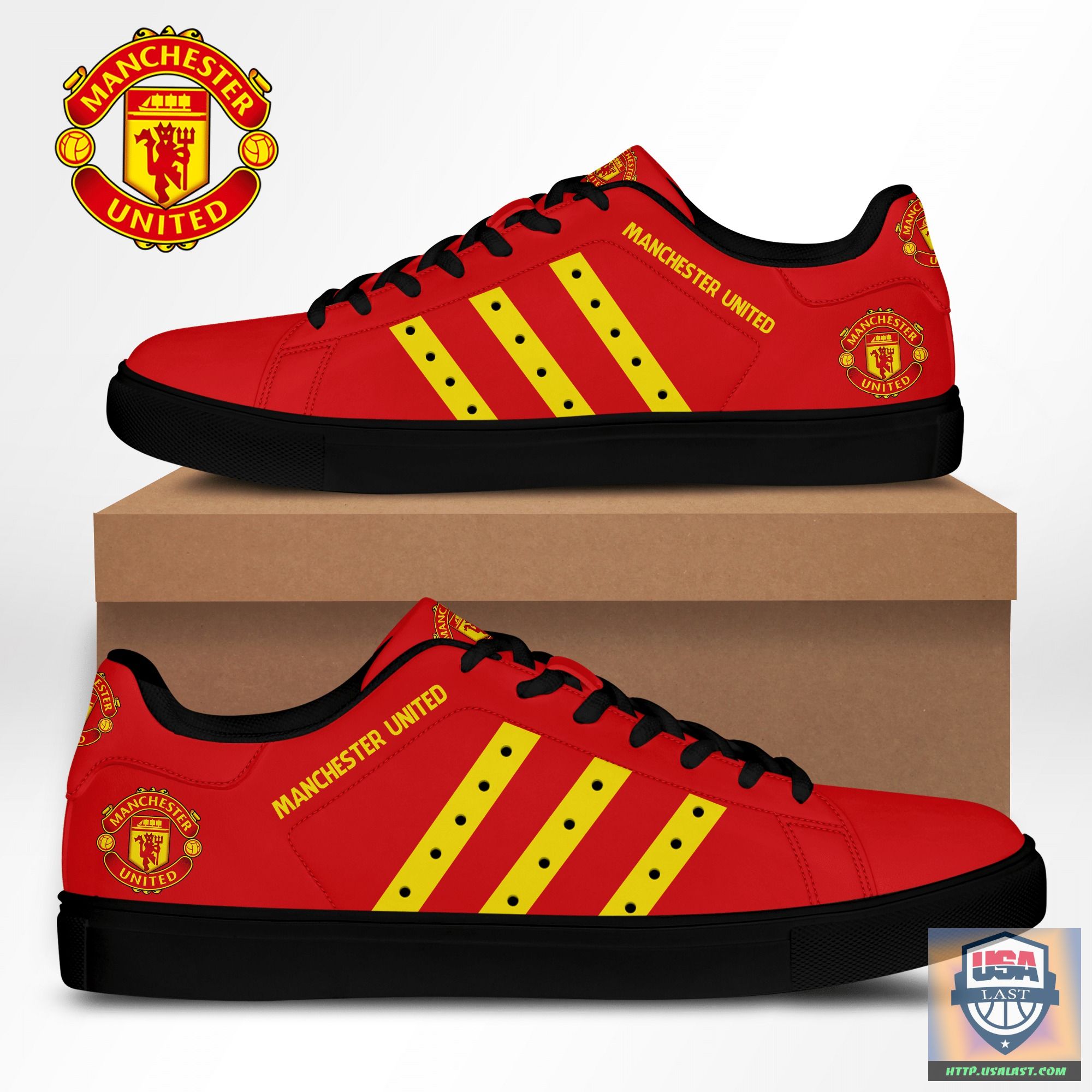 Manchester United F.C Red Skate Low Shoes