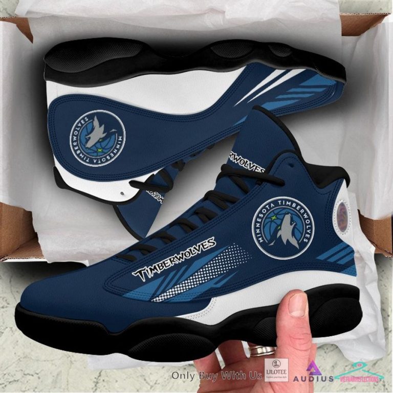 Minnesota Timberwolves Air Jordan 13 Sneaker - Studious look