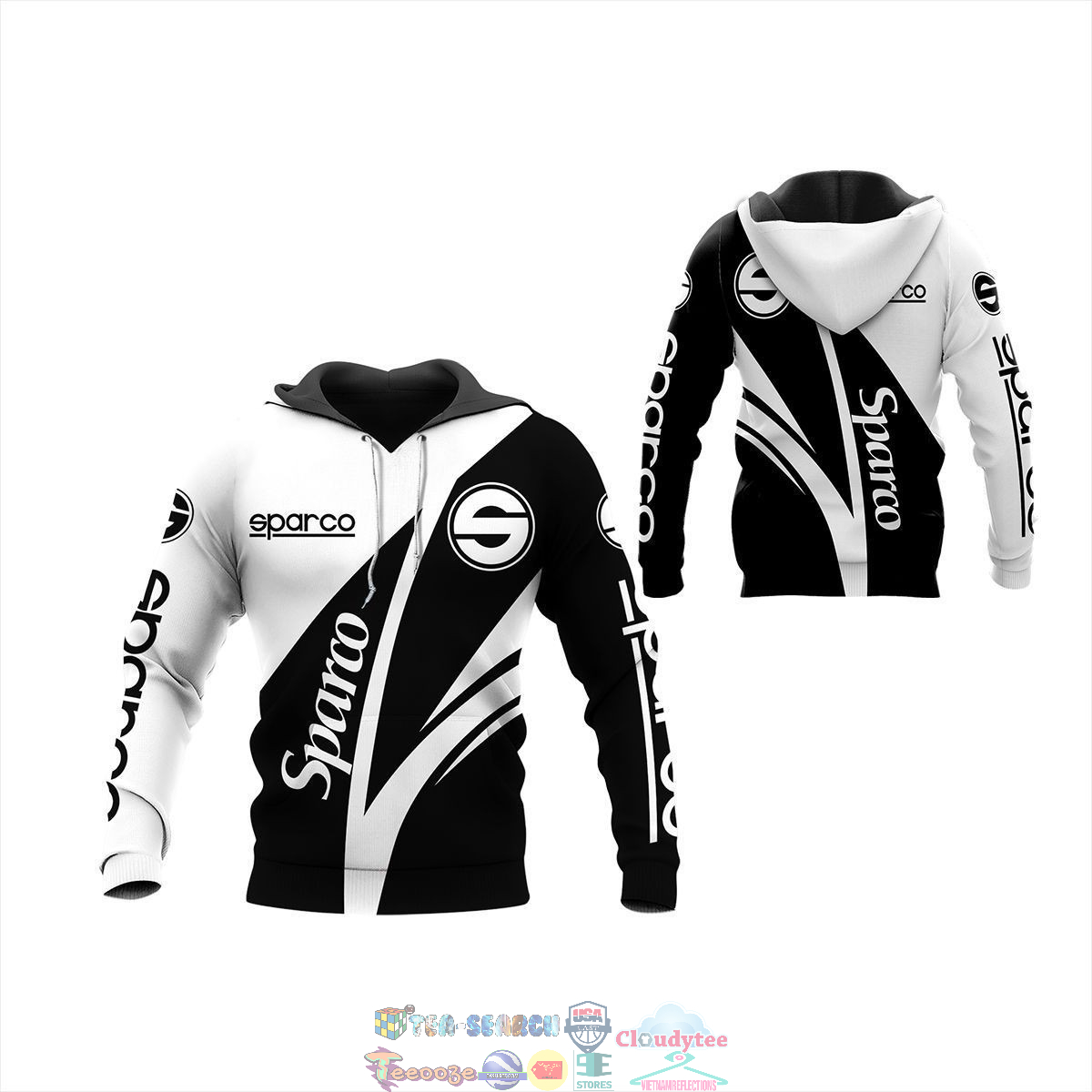 Sparco ver 27 3D hoodie and t-shirt