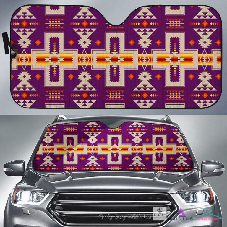 Native American Violet Car Sun Shades - You look cheerful dear