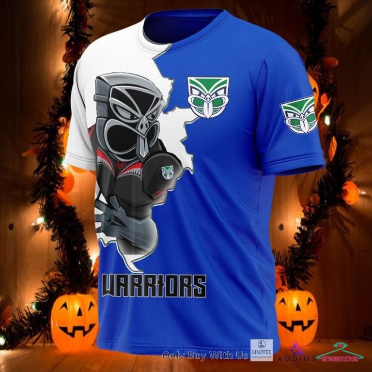 NEW New Zealand Warriors Blue White Hoodie, Shirt