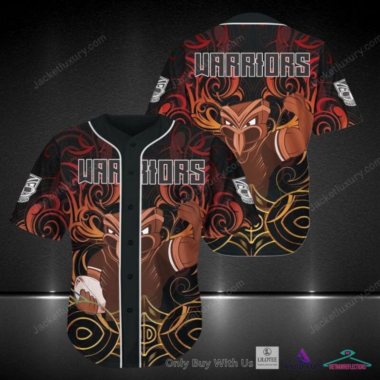 NEW New Zealand Warriors Flame Black Hoodie, Shirt