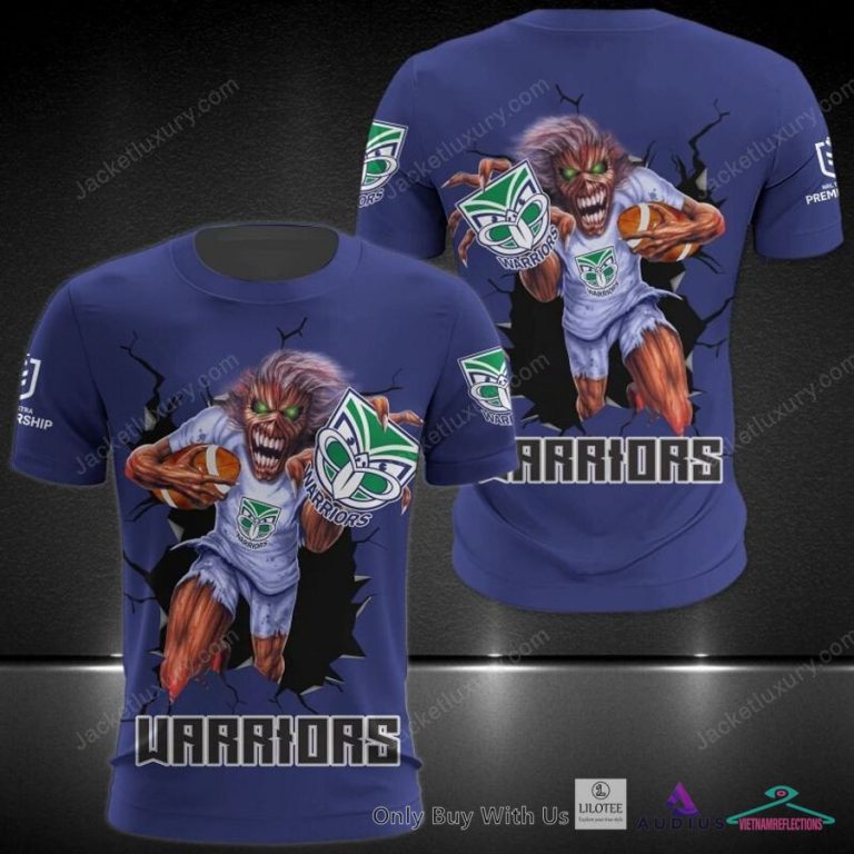 NEW New Zealand Warriors iron Maiden Hoodie, Shirt
