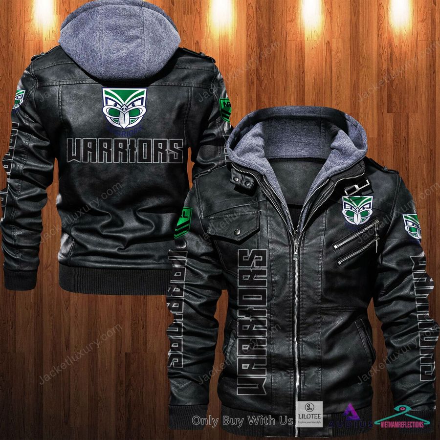 New Zealand Warriors Leather Jacket - Generous look