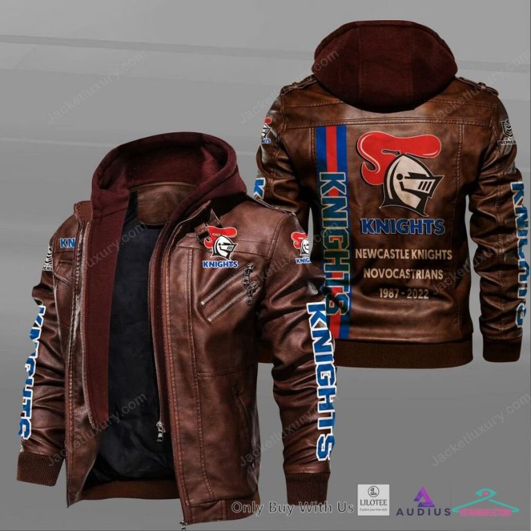 Newcastle Knights 1987 2022 Leather Jacket - You tried editing this time?