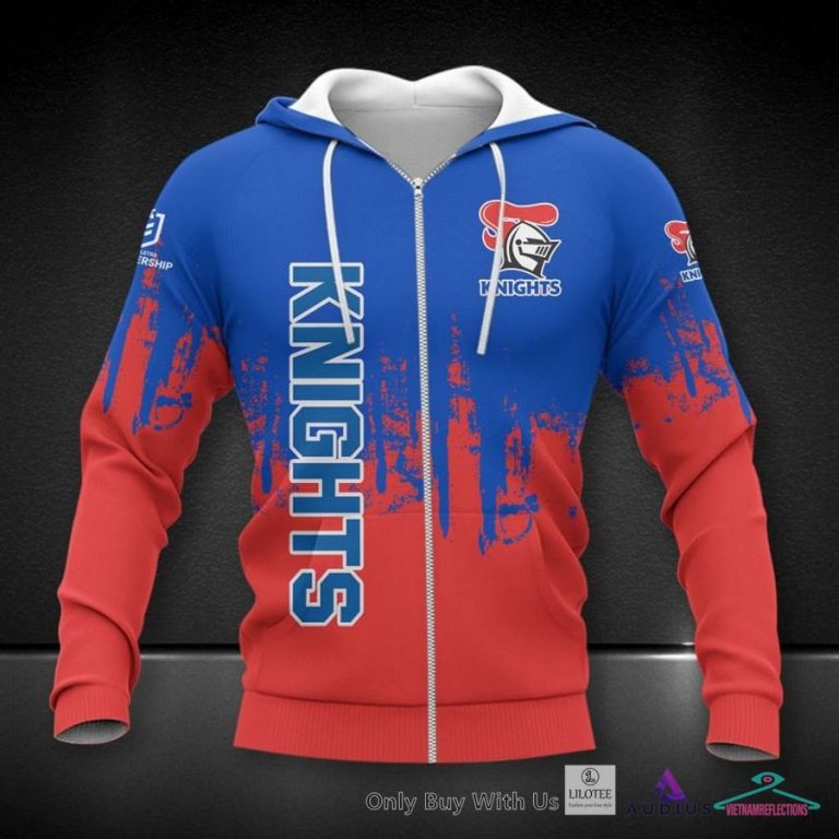 NEW Newcastle Knights Blue Red Hoodie, Shirt