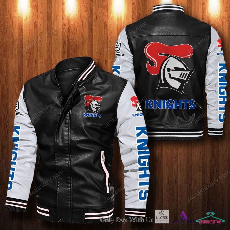 Newcastle Knights Bomber Leather Jacket - Out of the world