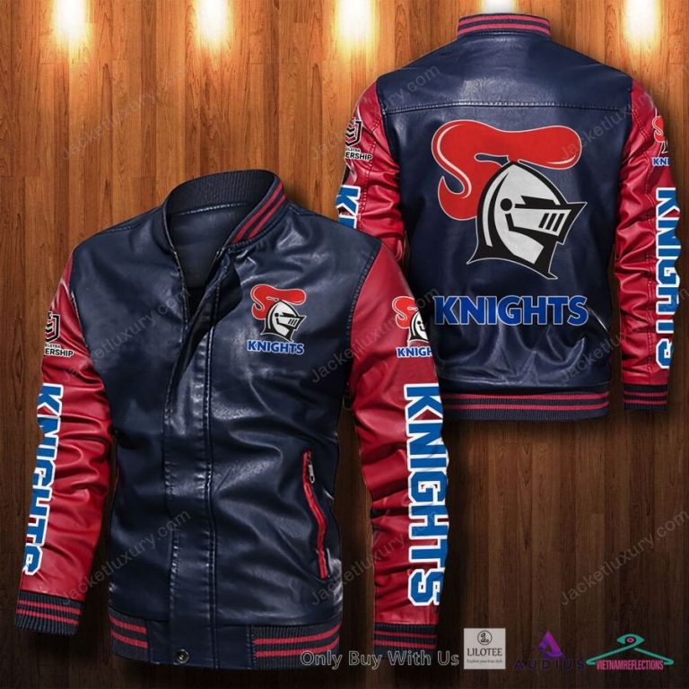 Newcastle Knights Bomber Leather Jacket - Eye soothing picture dear