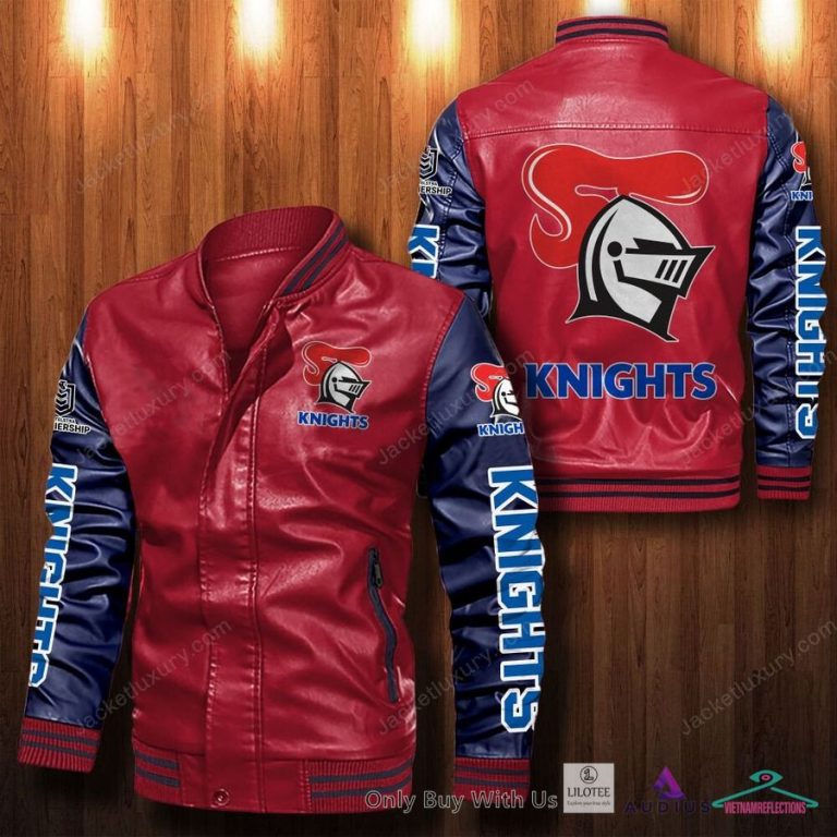 Newcastle Knights Bomber Leather Jacket - Oh my God you have put on so much!