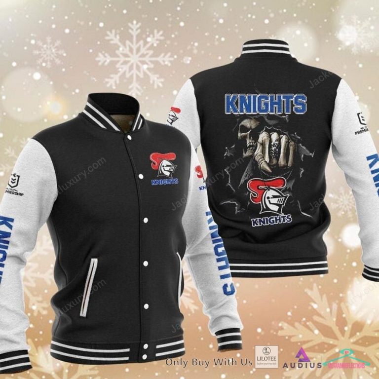 Newcastle Knights Death God Baseball Jacket - Radiant and glowing Pic dear