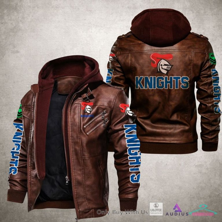 Newcastle Knights logo Leather Jacket - Rejuvenating picture