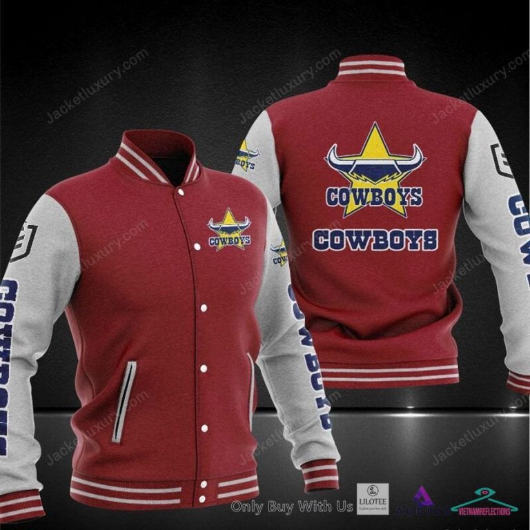 North Queensland Cowboys Baseball Jacket - You tried editing this time?